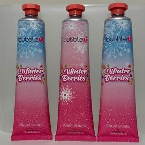 BubbleT Brand Set of 3 Hand Creams 2.53 Fl Oz Each - NEW, SEALED